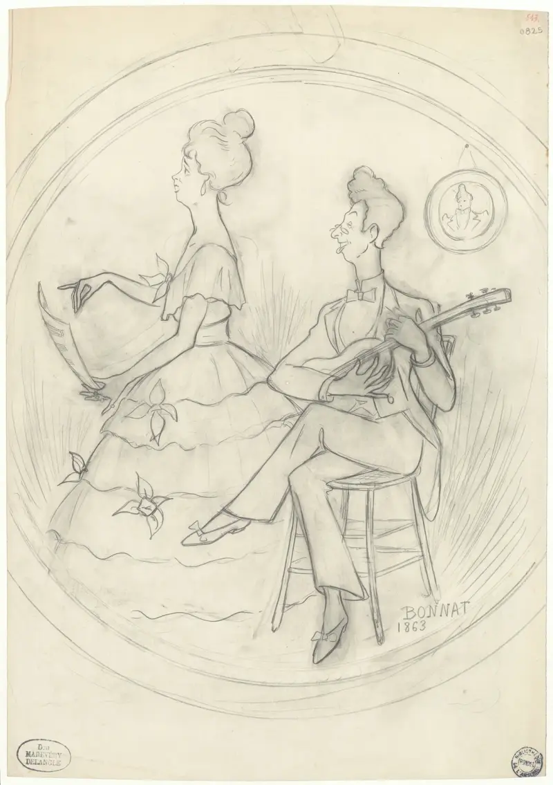 Mistinguett et Paul Ardot dans ‘En douce..’ de Paul Ardot et Jean Bastia av Yves Marevéry