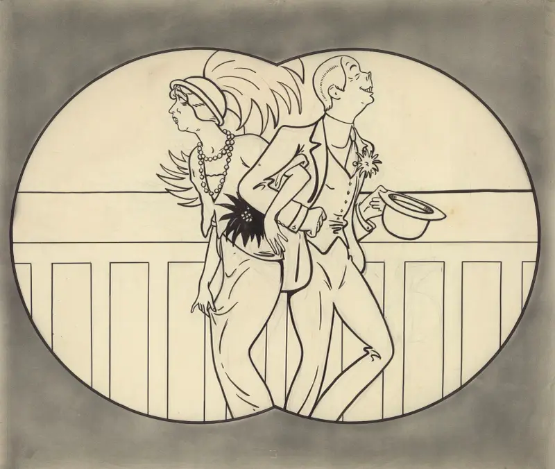 Mistinguett und Prince in „Tu m’fais rougir“ von Valentin Tarault, 1913 – Nr. 1 von Yves Marevéry