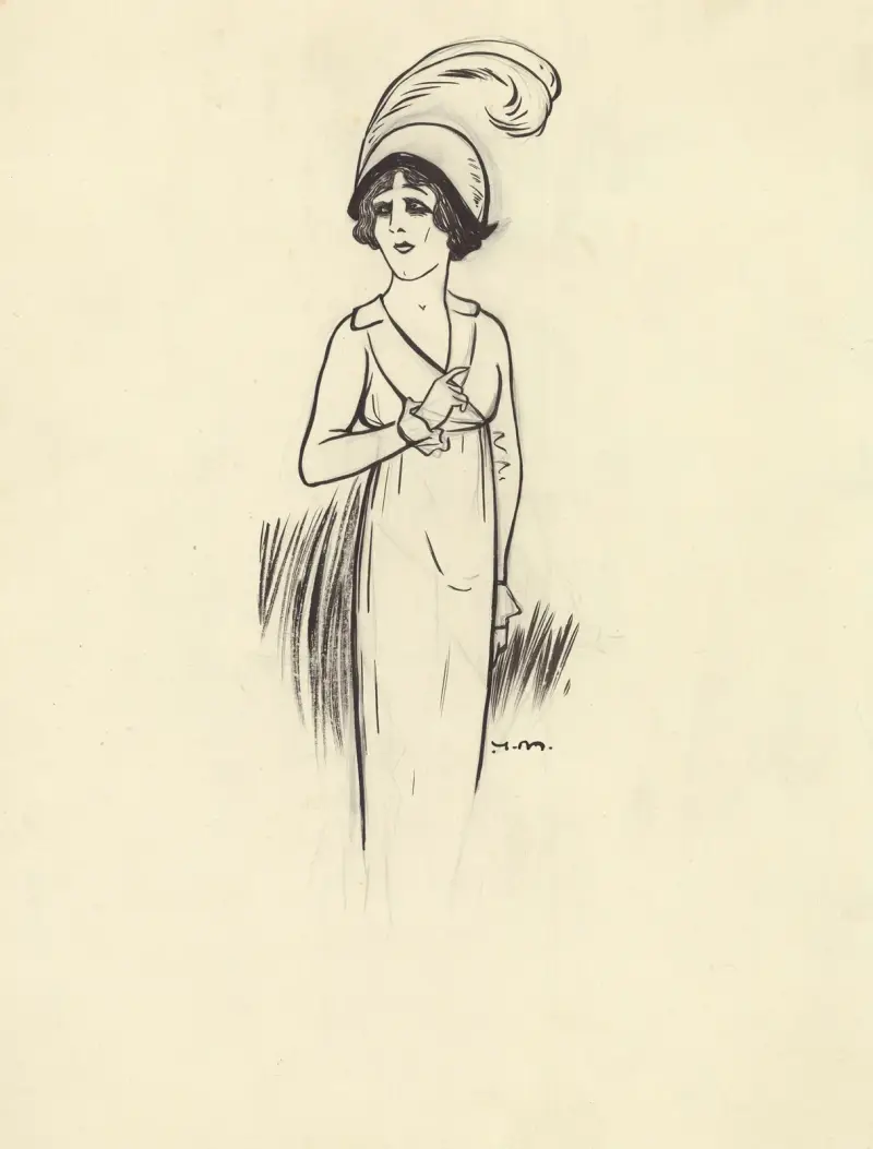 Monna Delza i 'La cage ouverte' av Edouard Bourdet av Yves Marevéry
