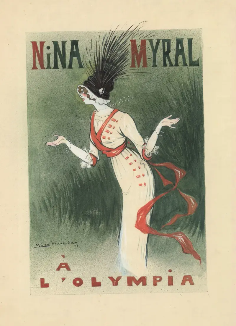Nina Myral tańczy w „La revue des femmes” Charles'a Quinela i Henry'ego Moreau, Yves Marevéry