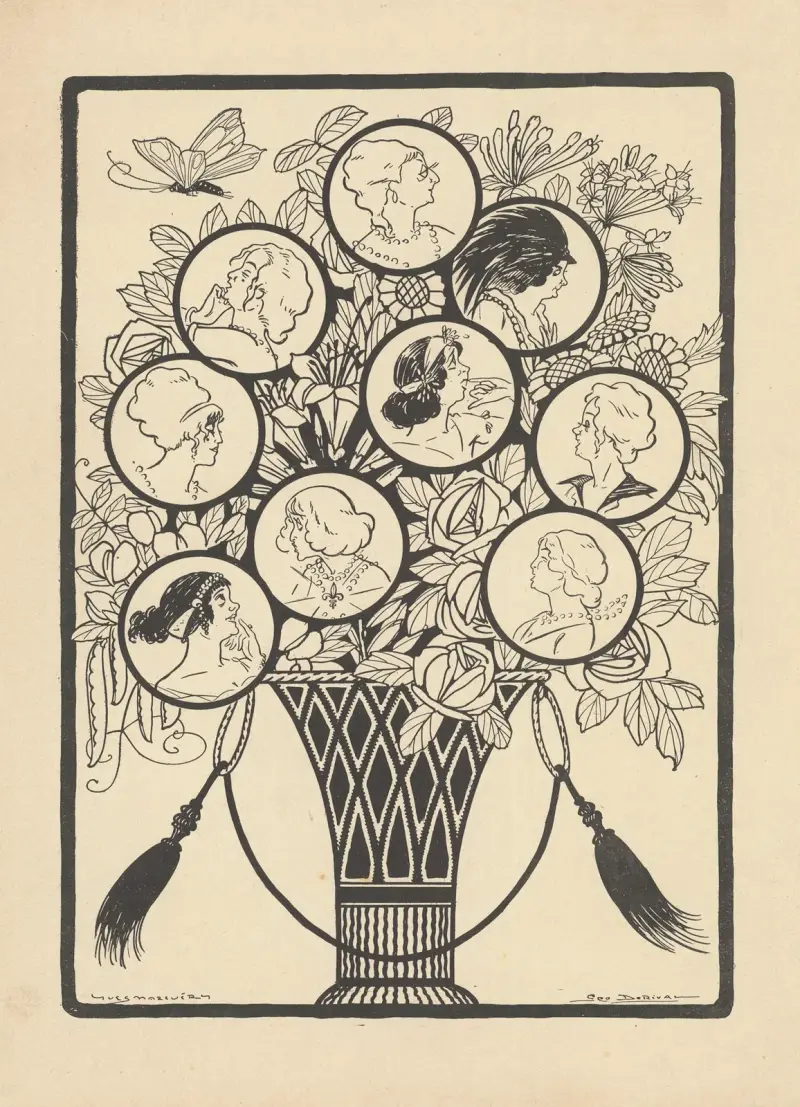 Skådespelarporträtt av Yves Marevéry