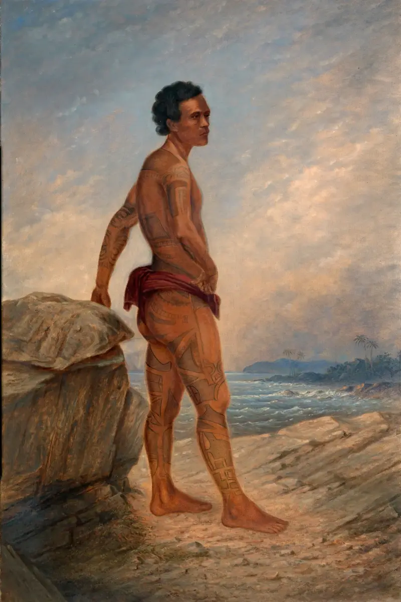 Melanesian Man av Antonio Zeno Shindler