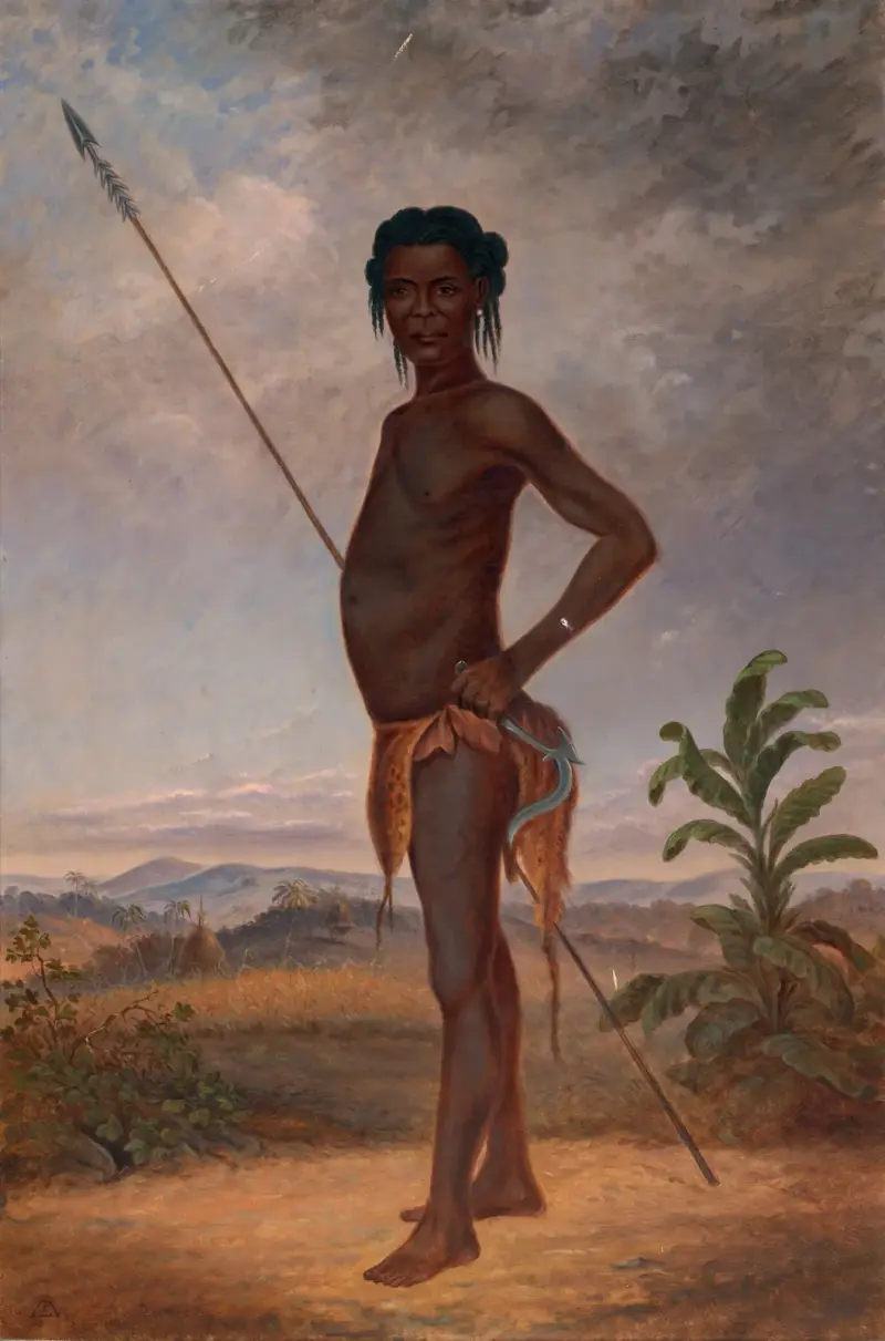 Niam-Niam Man av Antonio Zeno Shindler