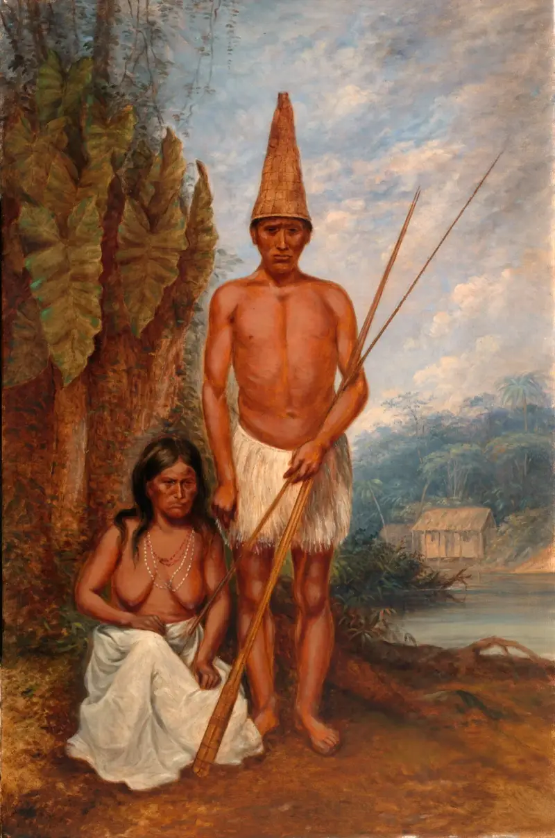 Omagua Indians av Antonio Zeno Shindler
