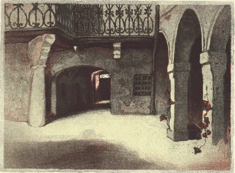 Fukier’s town house yard, 1922 av Zofia Stankiewicz