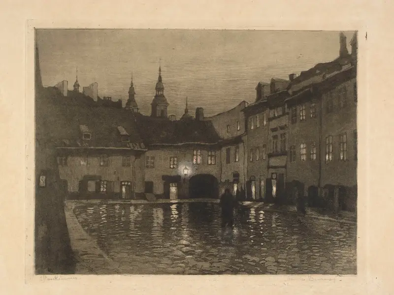 Szeroki Dunaj Street av Zofia Stankiewicz