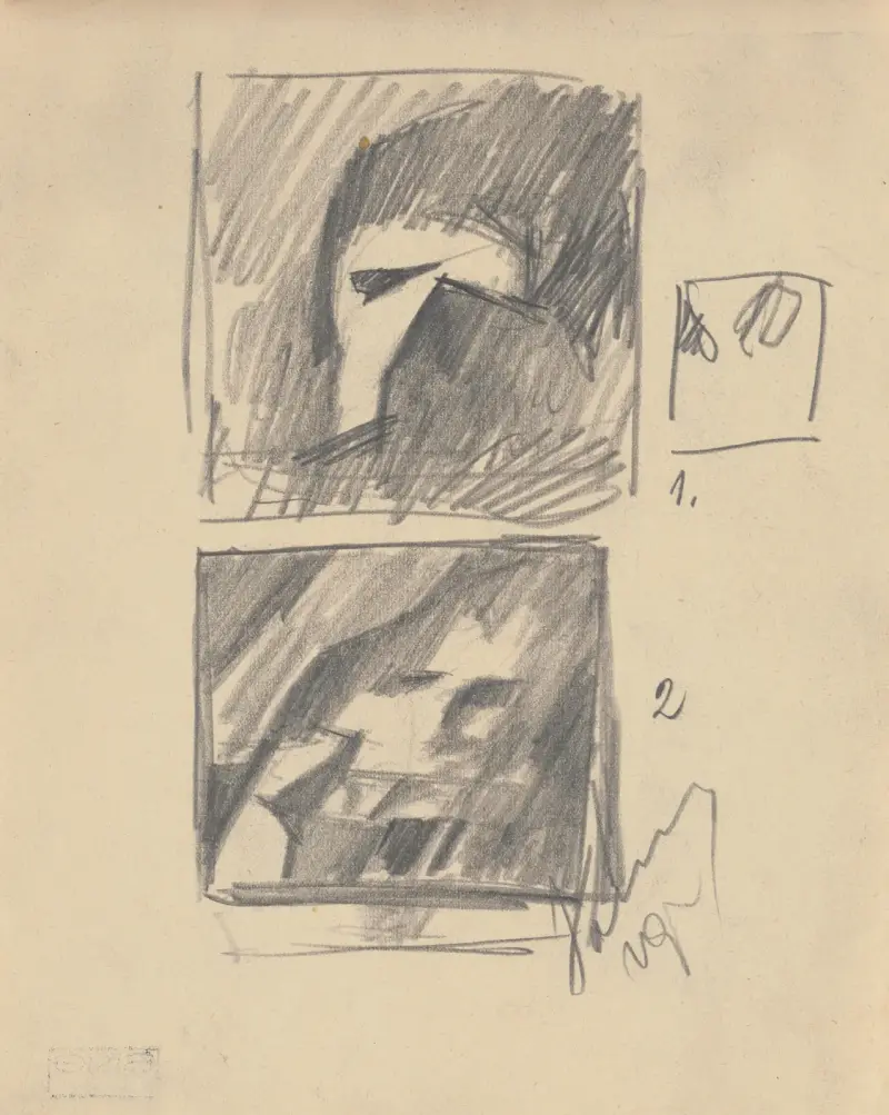 Composition study I. II. on One Page av Zolo Palugyay