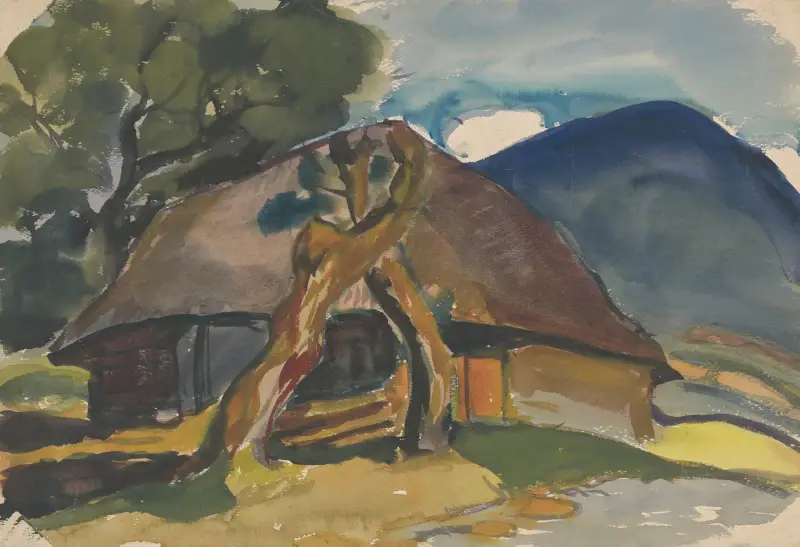 Stuga nedanför bergen av Zolo Palugyay