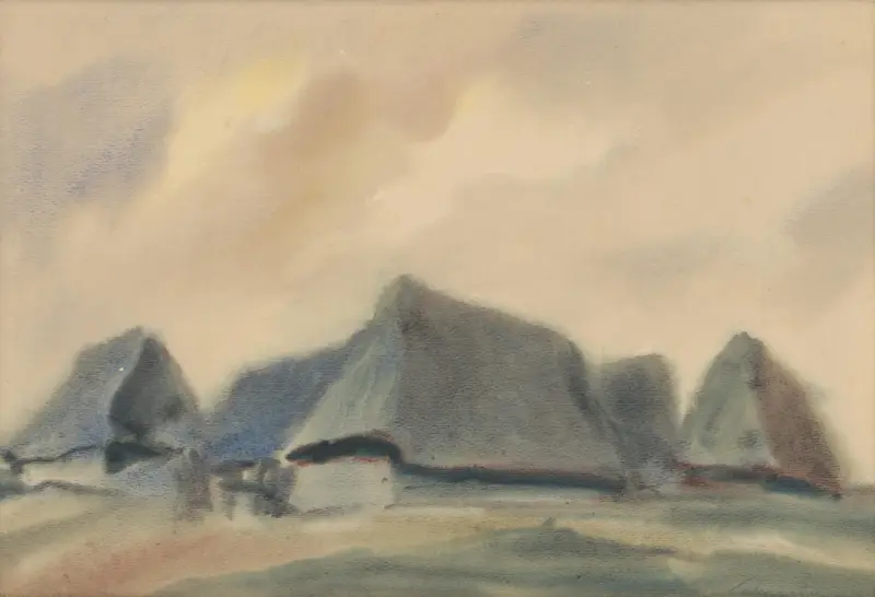 Blå stugor av Zolo Palugyay
