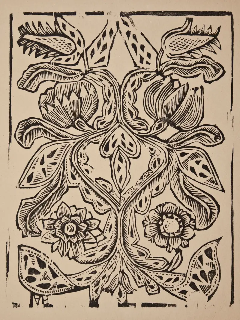 Coltre (stilisierte Blumen) von Zygmunt Łazarski