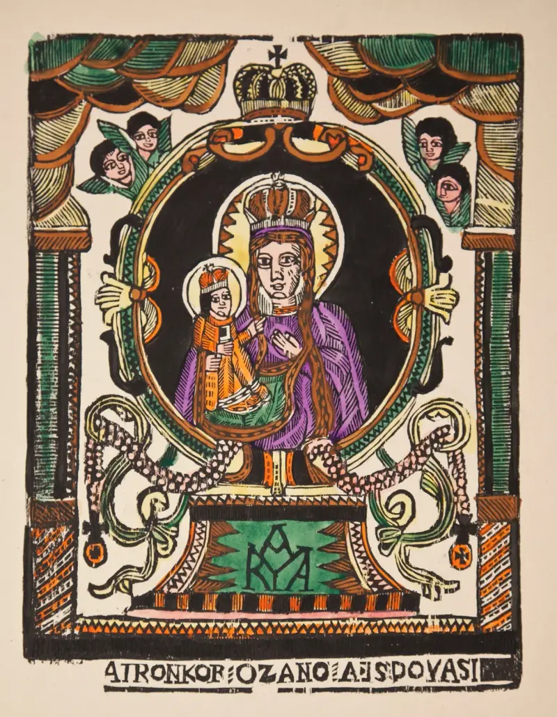 Our Lady of Różanystok av Zygmunt Łazarski