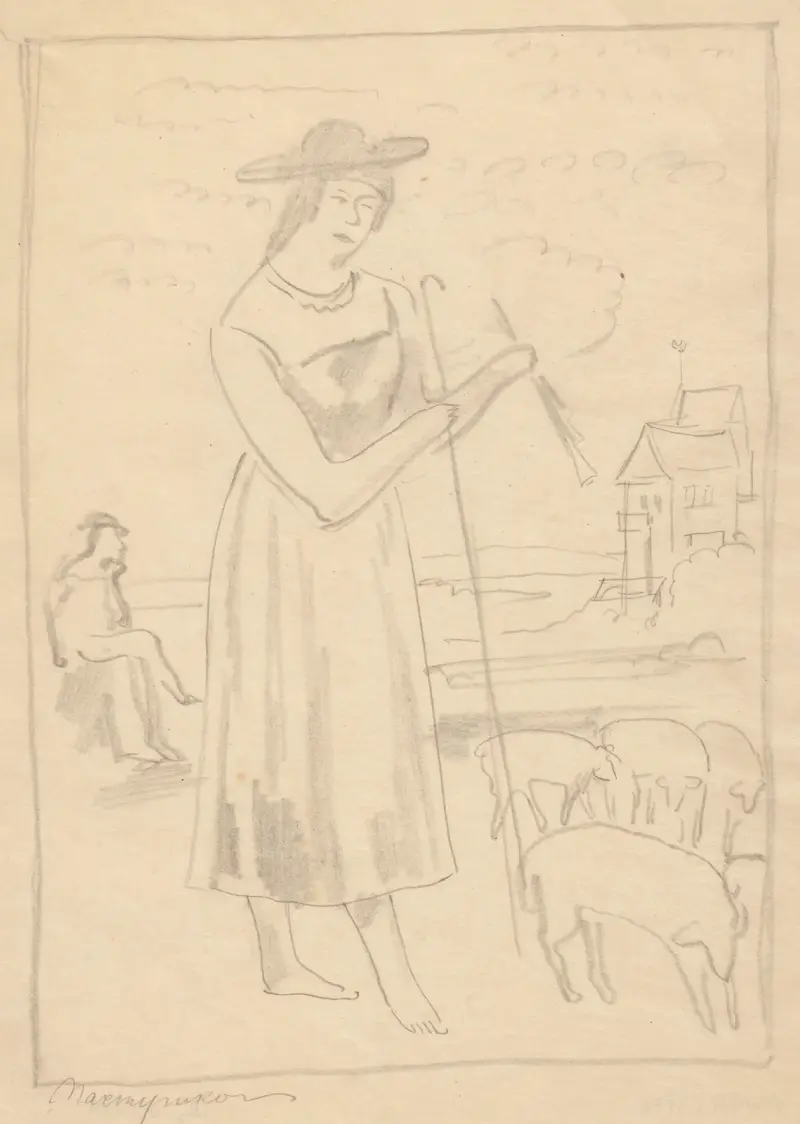 Shepherdess von Zygmunt Waliszewski