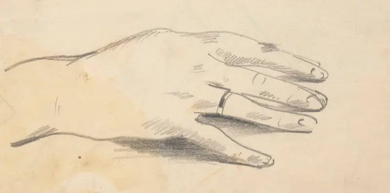 Studie av en hand av Zygmunt Waliszewski