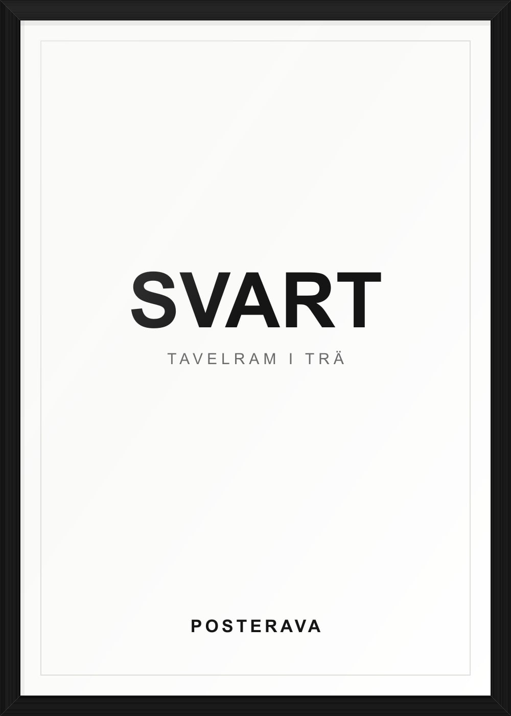 Tavelram svart